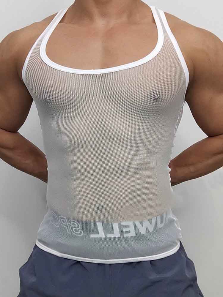 Men's Ice Silk Breathable Mesh Vest