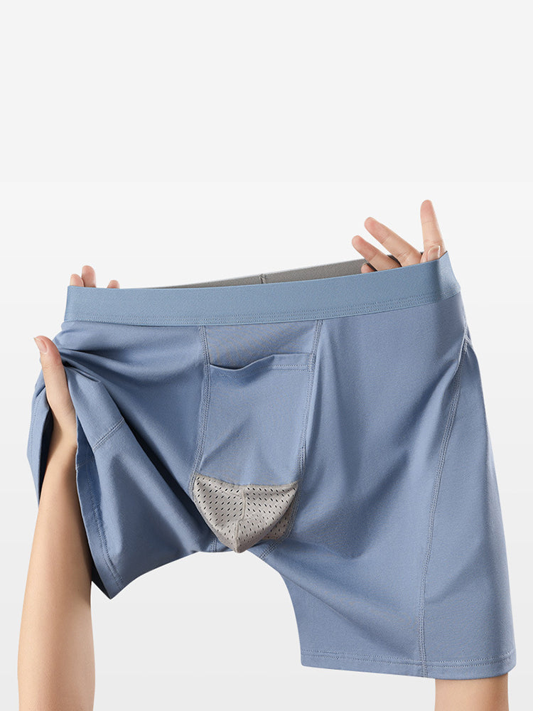 2 Pack Men's Gun Bullet Separation Casual Sports Breathable Cotton Mid-Rise Midway Briefs