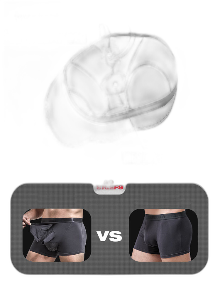 3 Pack Men's Separated Pouch Mesh Support Trunks