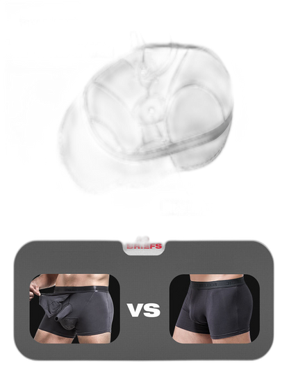 3 Pack Men's Separated Pouch Mesh Support Trunks