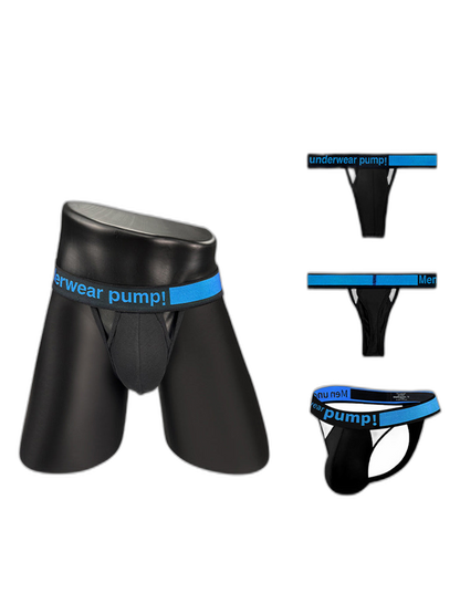 Men's Sexy Butt-Lifting Sporty U-Pouch Large Thong & Strings