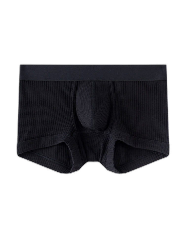 2 Pack Men's Ultra-Soft Premium Pure Cotton Comfy Waistband Seamless Trunks