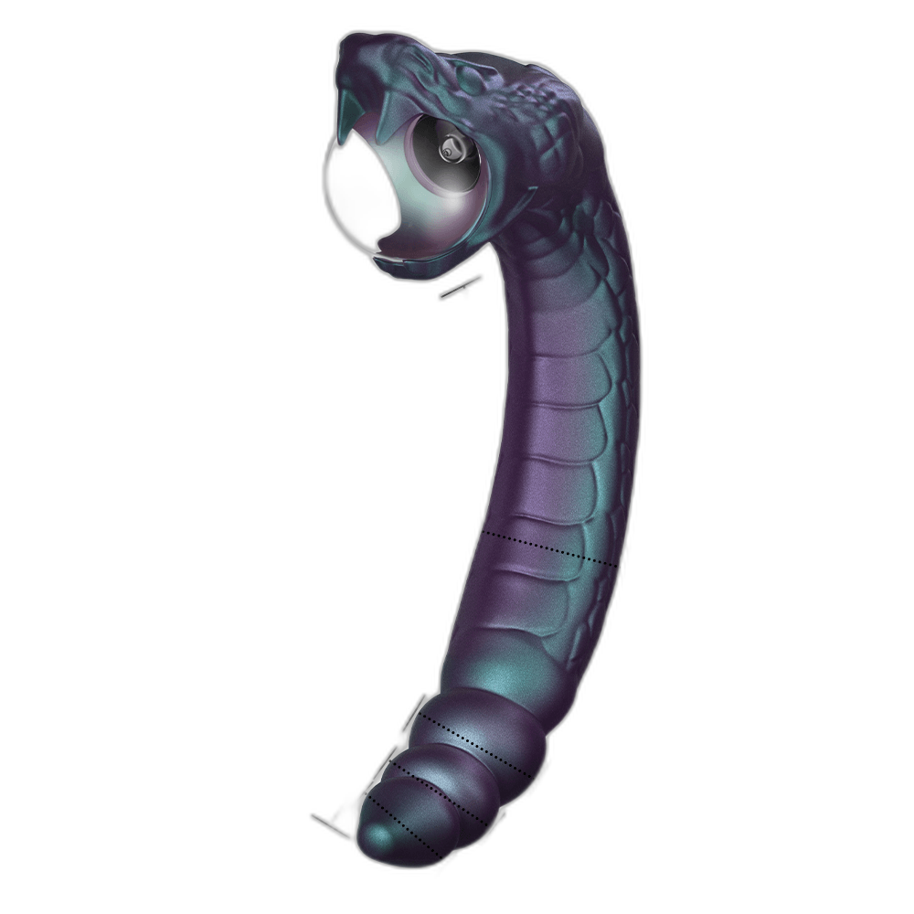 Temptasia Rattlesnake Dual-Ended Vibrator - Plasma Vibrator - Prostate & G Spot Stimulator