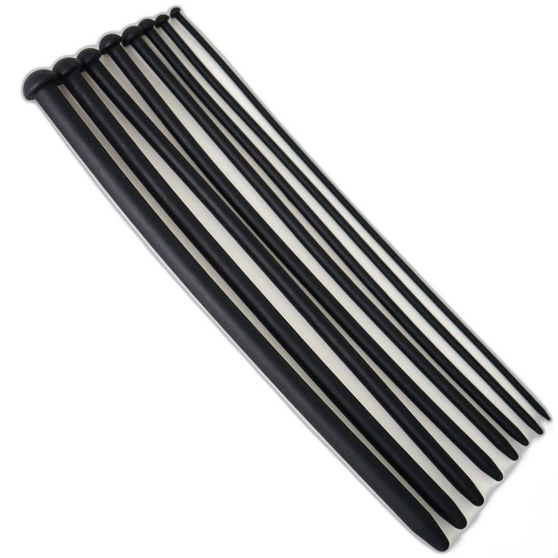 Smooth Silicone Urethral Sounding Set - 8 Pcs