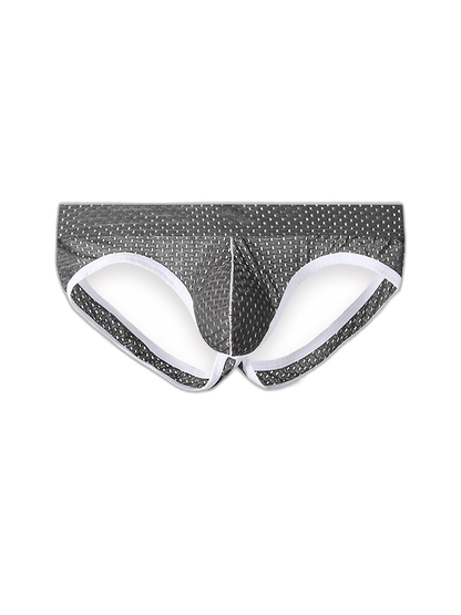 3 Pack Men's Breathable Mesh Ice Silk Sexy Stretch Fit Jockstrap