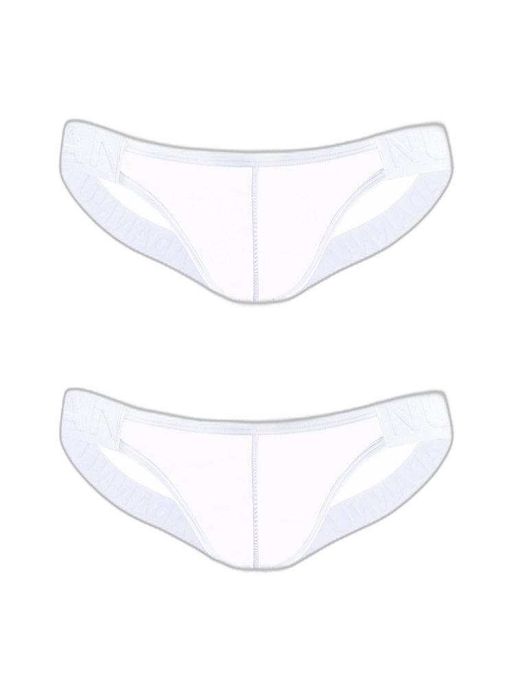 2 Pack Men's Sheer No-Waistband Jockstrap with Textured Pattern