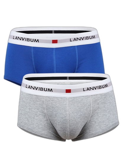 2 Pack Men's Breathable Big Pouch Trunks