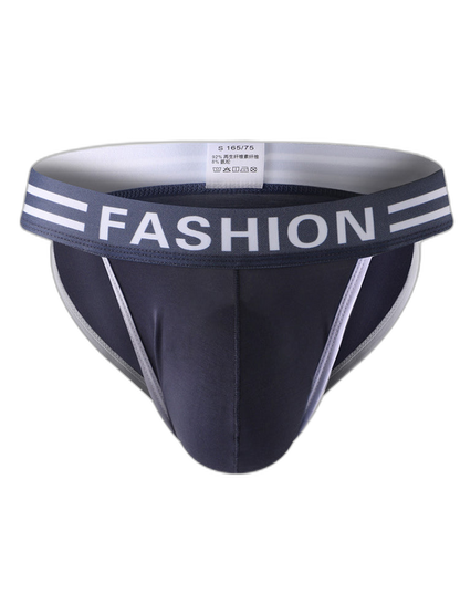 3 Pack Men's High-Cut Sexy Comfortable U-Convex Breathable Briefs