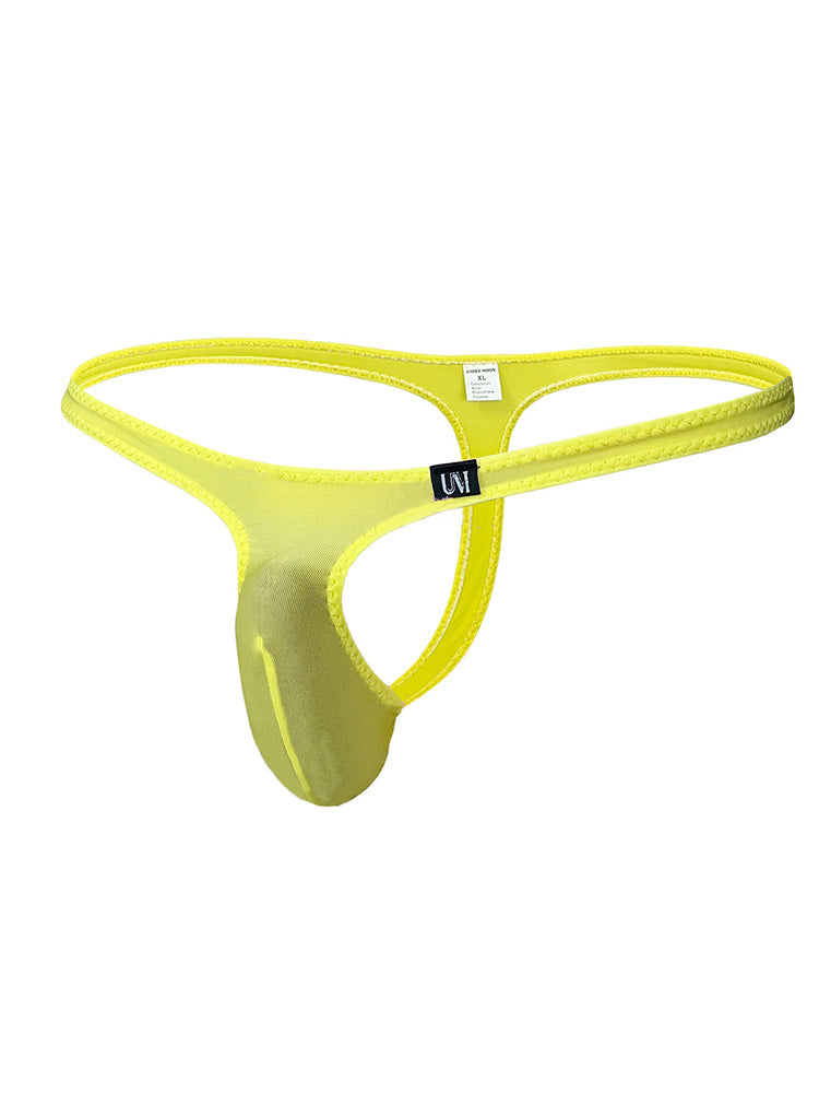 Men's Low Rise Ice Silk Solid Color Thong
