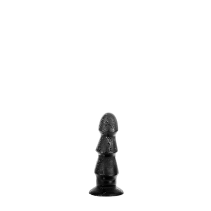 ruff GEAR Three Ridges Butt Plug 7 Inch Black