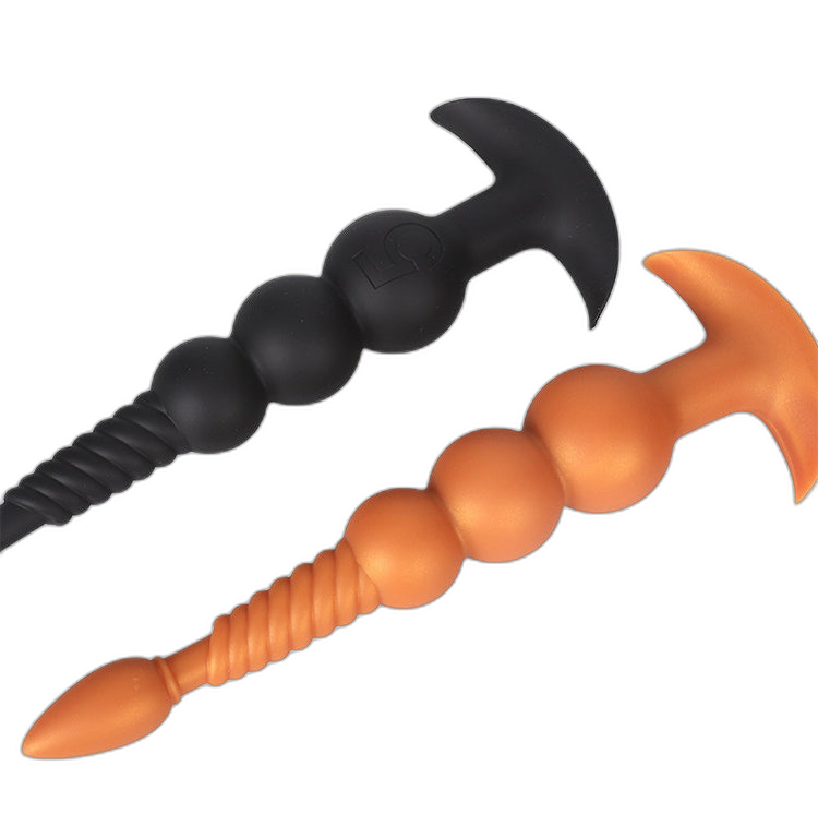 Rama - Silicone Anal Beads  - 3 Anal Balls With Tail - Anal Trainer