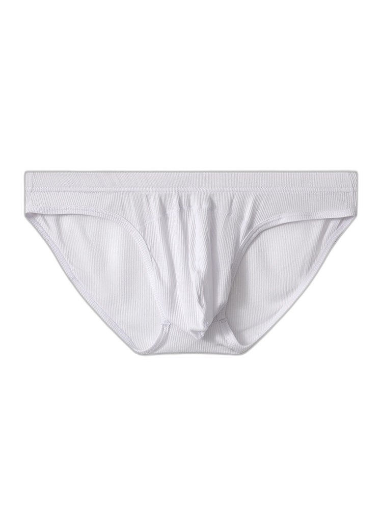 3 Pack Men's Sexy Threaded U-Shaped Briefs