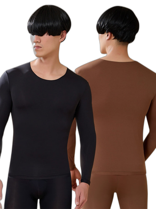 Men's Skin-Friendly Ultra-Thin High-Elastic Anti-Static Thermal Base Layer Tops & Bottoms