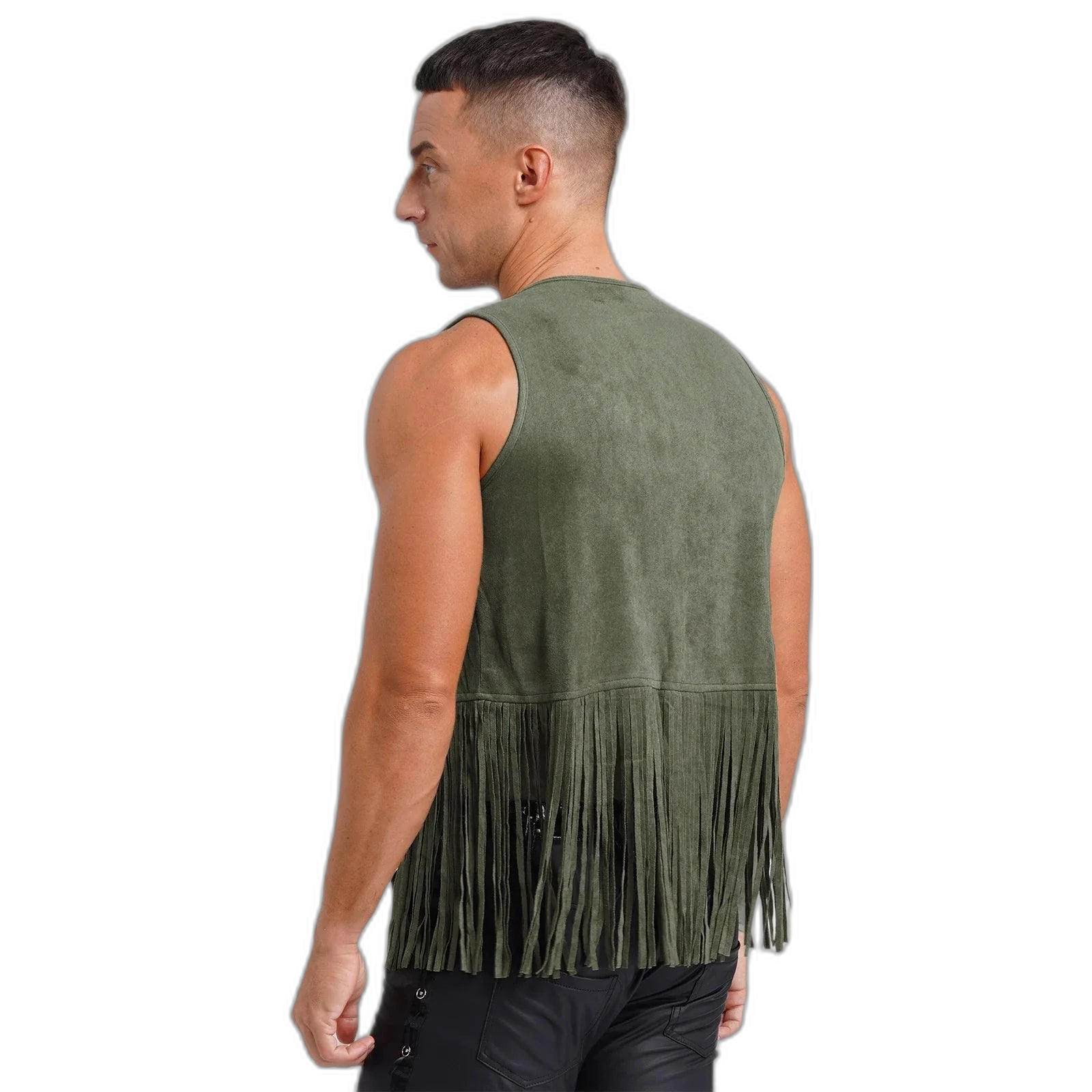 Suede Tassel Western Cowboy Vest