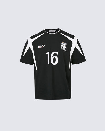 Retro Print Street Patchwork Casual Jersey