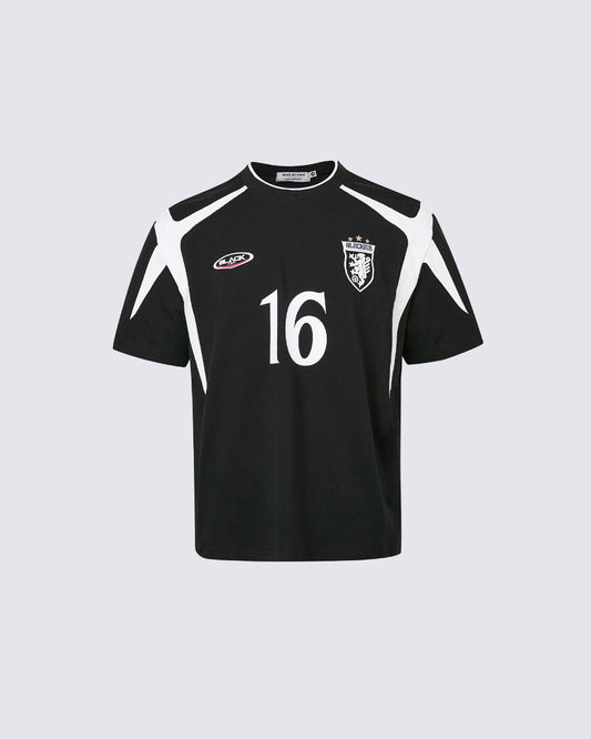 Retro Print Street Patchwork Casual Jersey