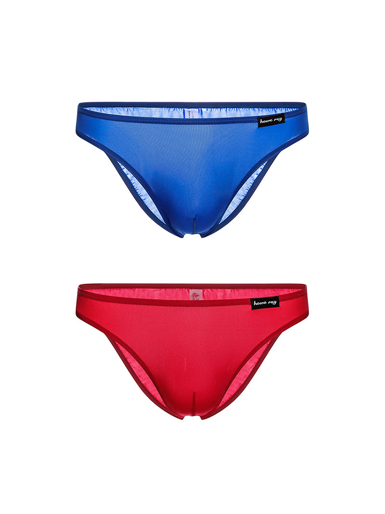 2 Pack Men's Breathable Ultra-thin Bikini