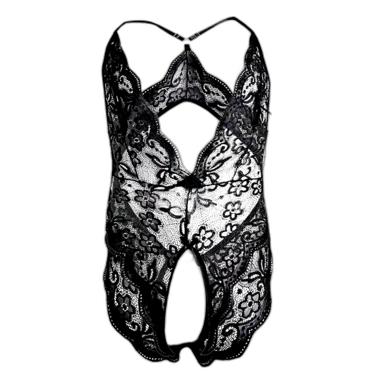 Sissy Lace Bodysuit Leotard for Men