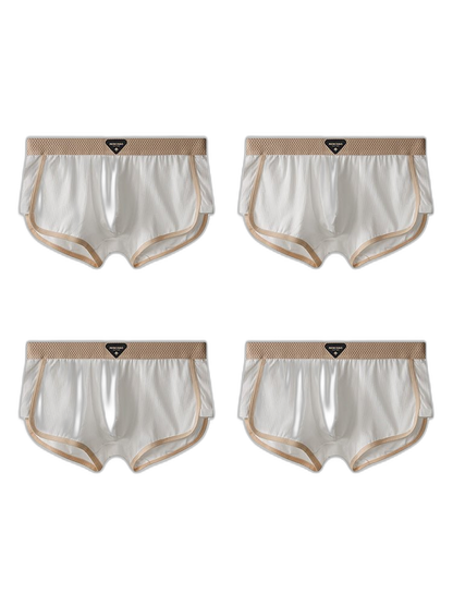 4 Pack Men's Ultra-Soft Premium Cotton Seamless Comfort Trunks