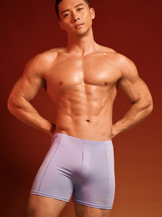 Men's Casual Loungewear Ice-Silk Boxer Briefs