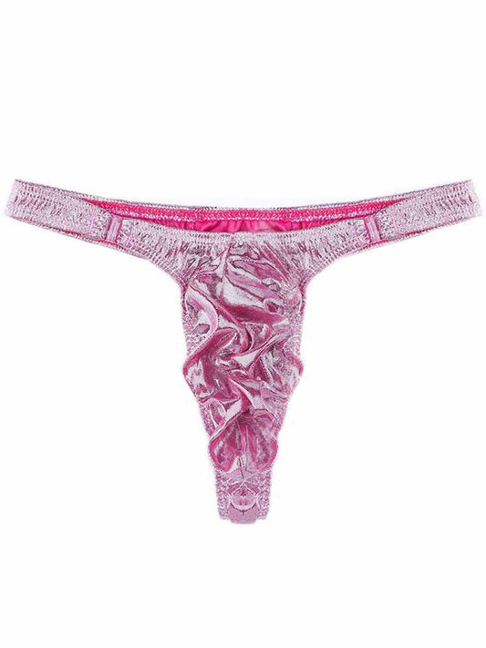 Men's Narrow Side Detachable Button Thong