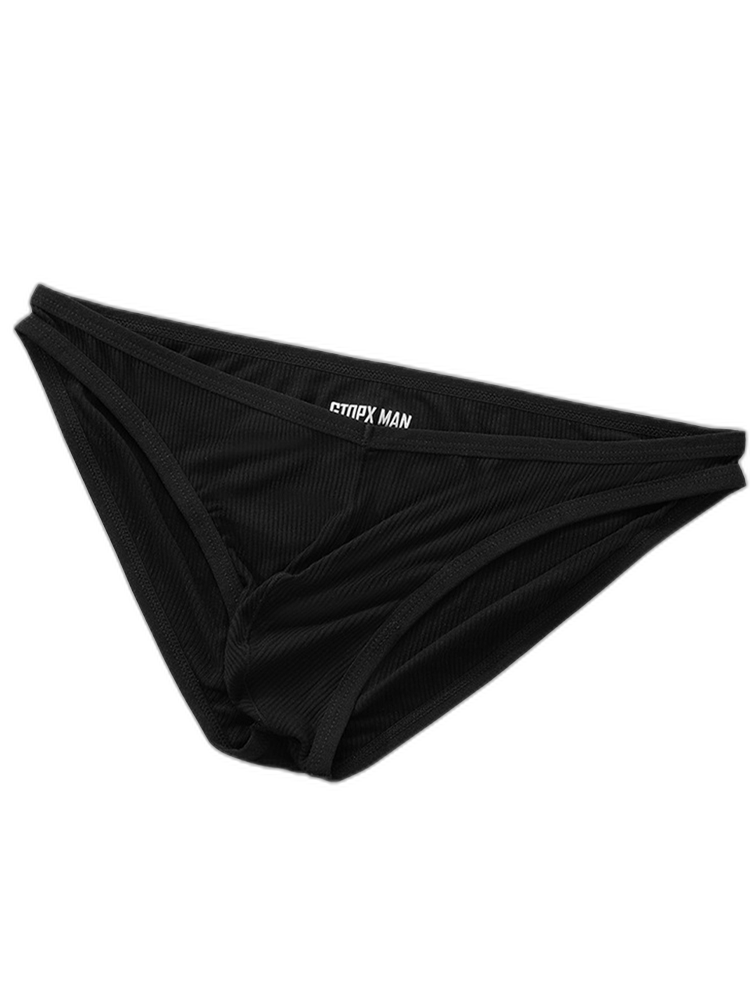 Sexy V-shape Low-rise Threaded Bikini For Men