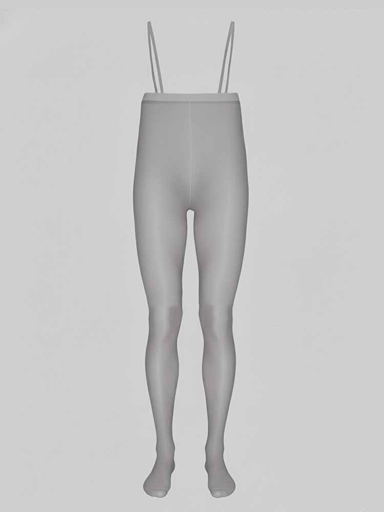 Men's Sexy High-Waisted Suspender Pantyhose