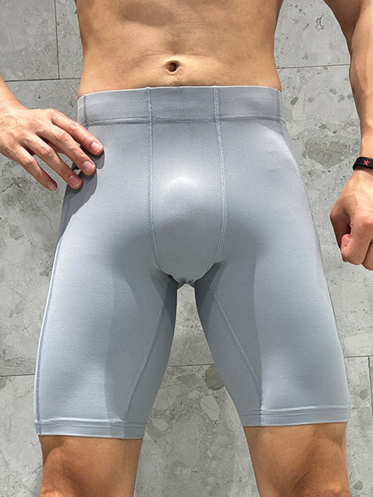Men's High-Stretch Tight Sports Base Layer Shorts