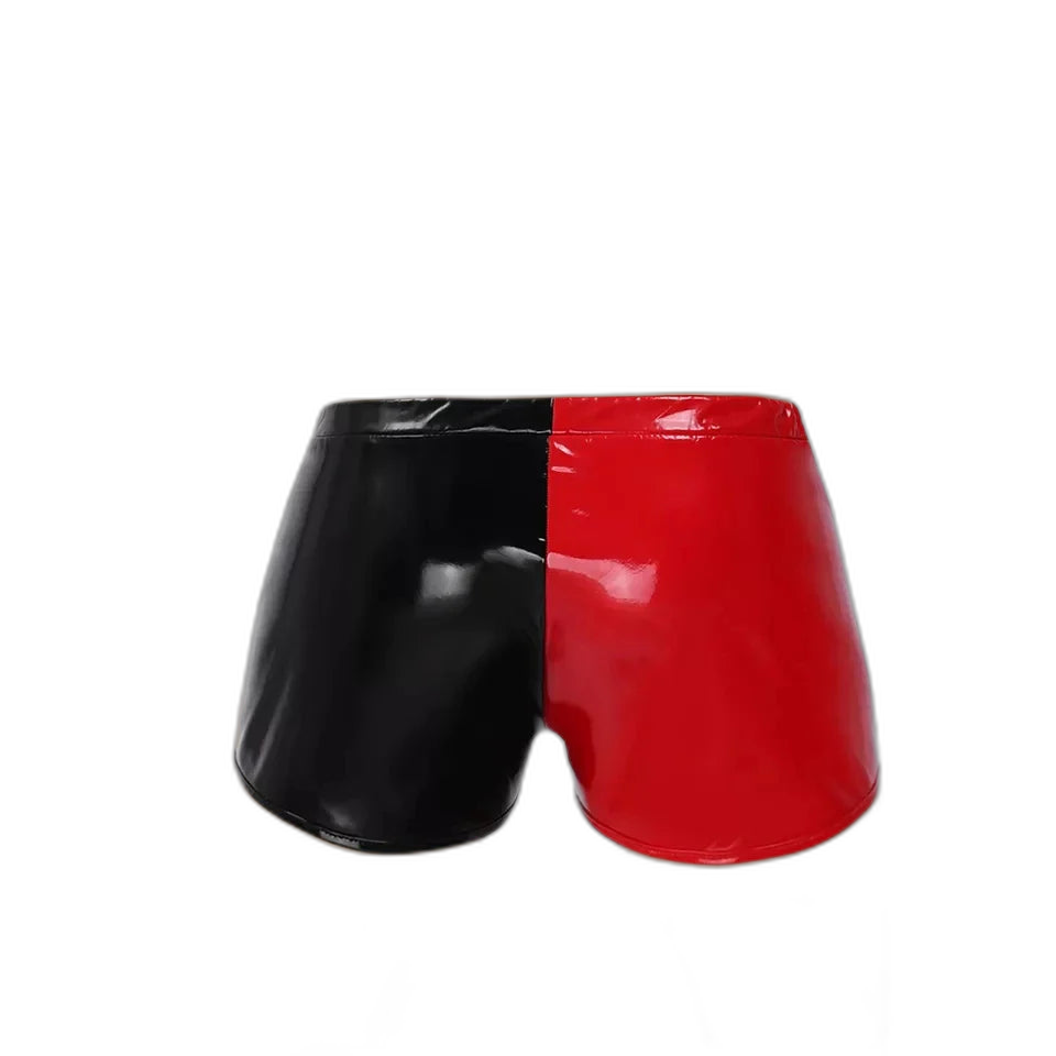 Joker Red & Black Wet Look Boxer Underwear