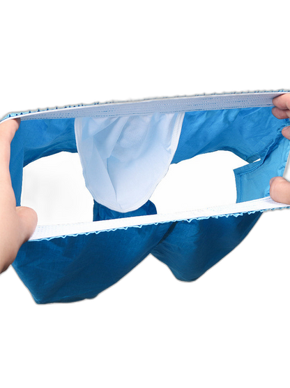Men's Breathable Cotton Built-in Pouch Boxers