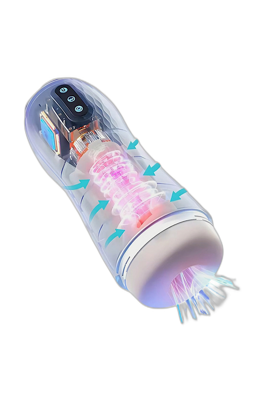 Automatic Sucking & Vibrating Male Masturbator with Heating