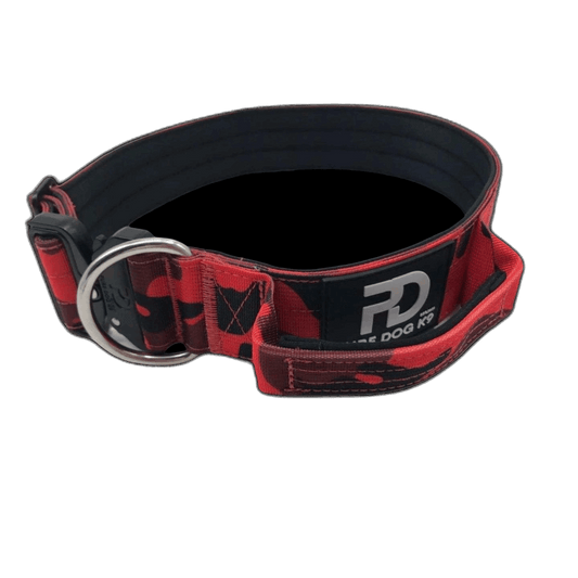 Pure Dog k9 Tactical Collar Red Camo