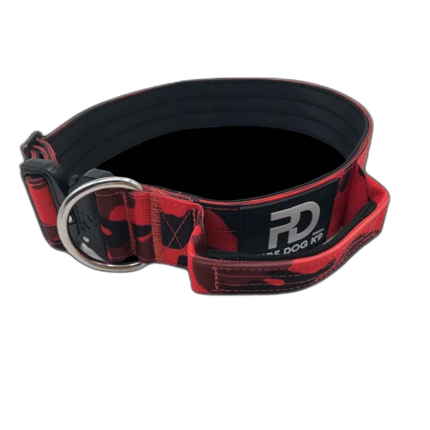 Pure Dog k9 Tactical Collar Red Camo