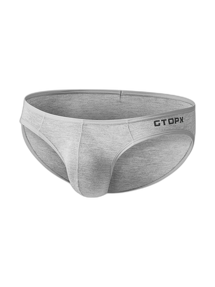 2 Pack Men's U-Shaped Pouch Single Layer Moisture-Wicking Comfortable Sexy Bikini