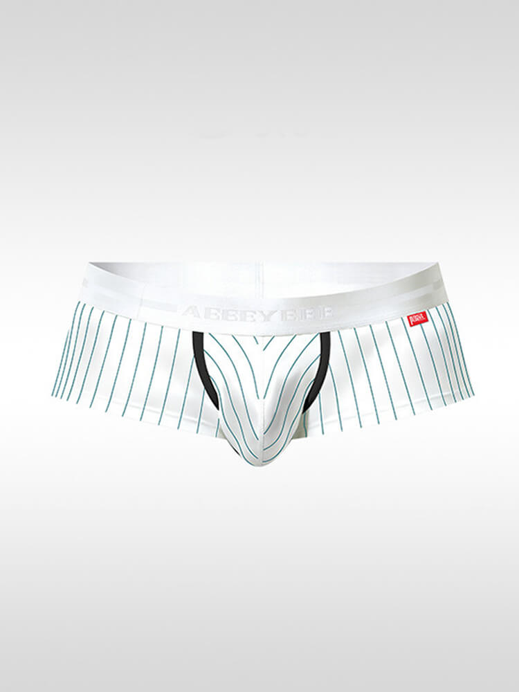 Men's Sexy Low-Rise Striped Boxer Briefs / Briefs / Thongs