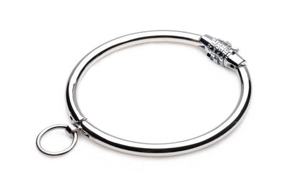 Stainless Steel Combination Lock Slave Collar