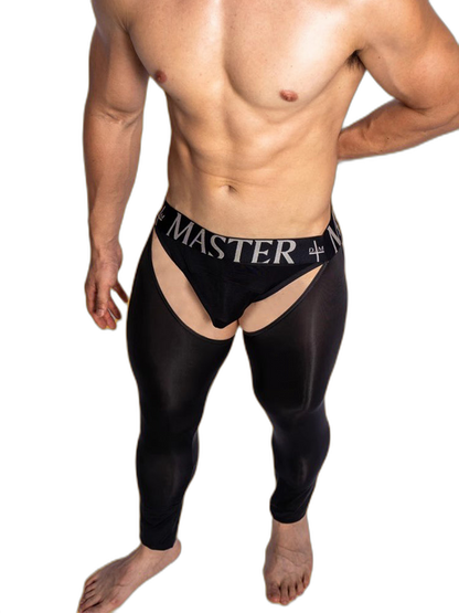 Men's Low-Waist Sexy Hollow Silk-Smooth Semi-Transparent Thermal Pants