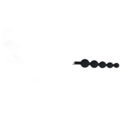 Vixen - Silicone Anal Beads - Different Sizes 5 Anal Balls - Fox Tail Anal Plug