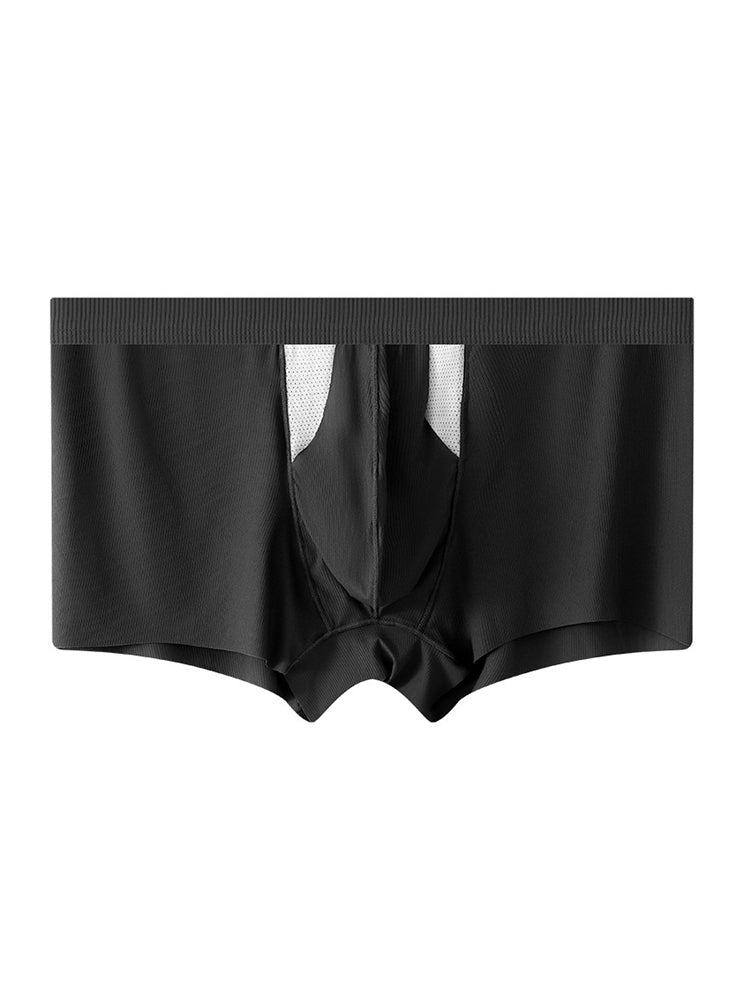 3 Pack Split-Support Men's Trunks- Breathable & Bulge-Enhancing