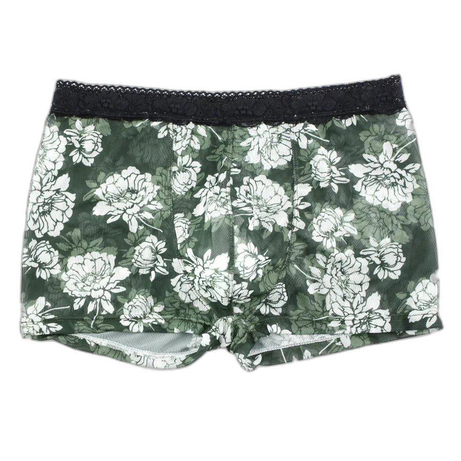 Tight Floral Print Boxer Briefs