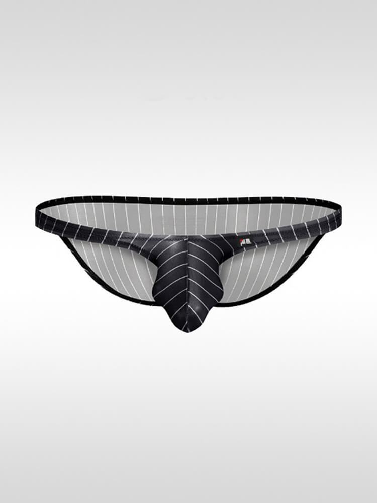 Men's Sexy Low-Rise Striped Boxer Briefs / Briefs / Thongs