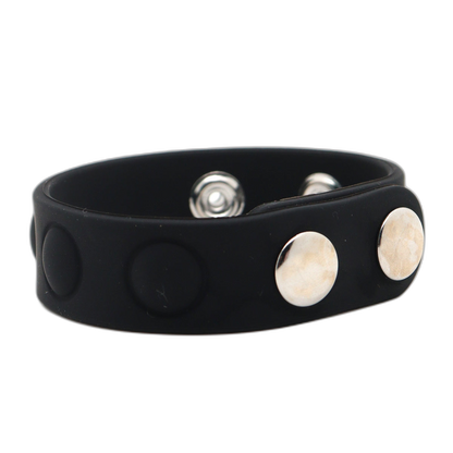 ruff GEAR Silicone Snap Adjustable Cock Ring Black