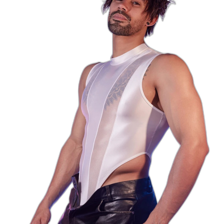 Transparent Tease Mesh Bodysuit