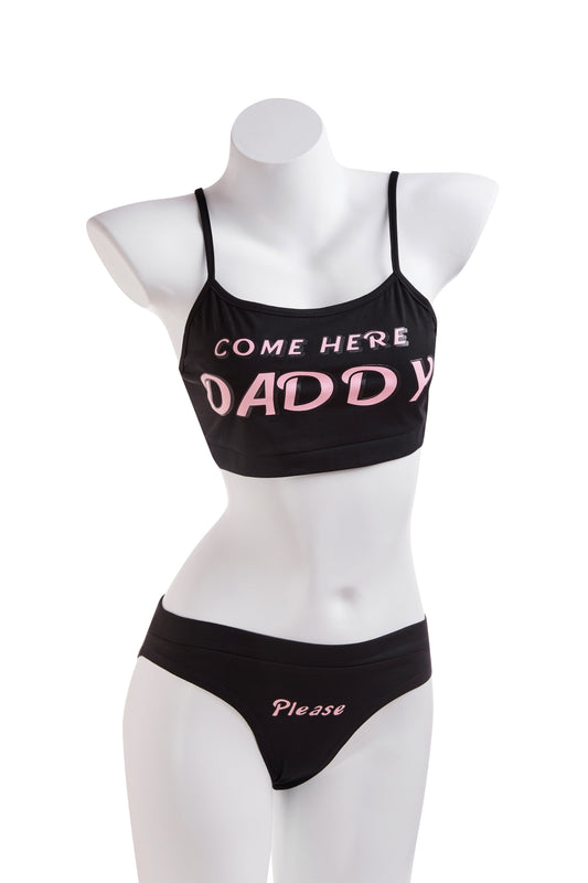 'Come Here Daddy' Vest Tops + Panties Set
