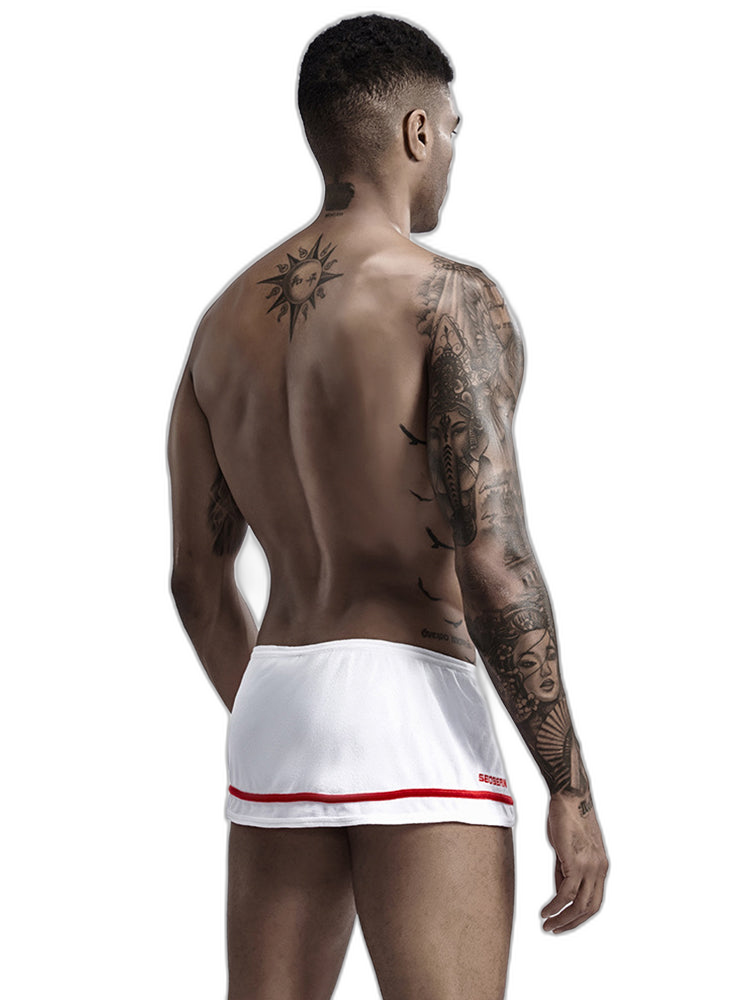 Men's Stylish Homewear Cotton Toweling Side Slit Shorts