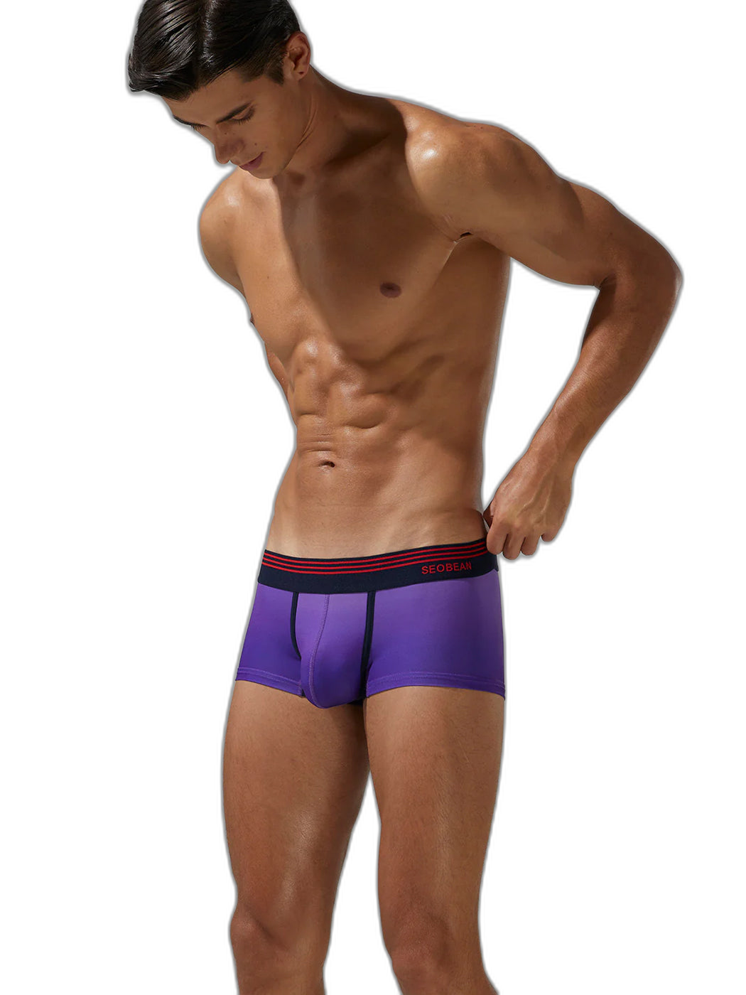 Men’s Spliced Lines Trunks in Ombre