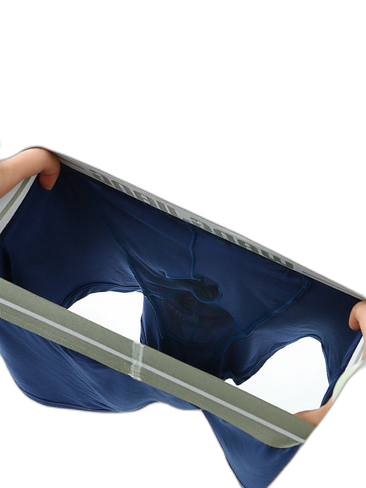 3 Pack Men’s Breathable Trunks with Front Pouch