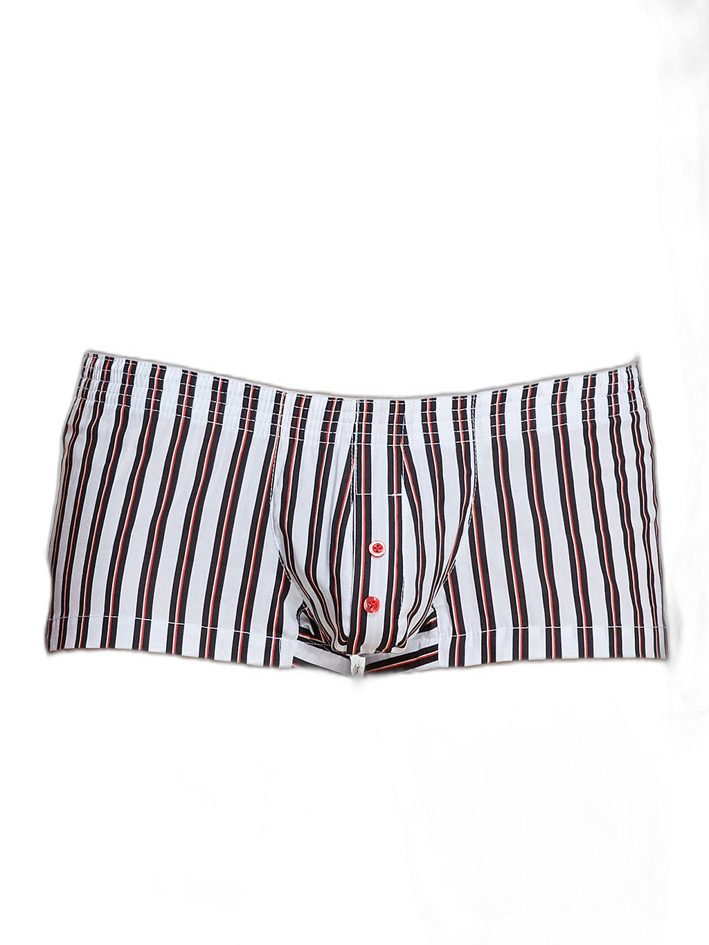 Men's Color Stripes Trunks With Button Fly