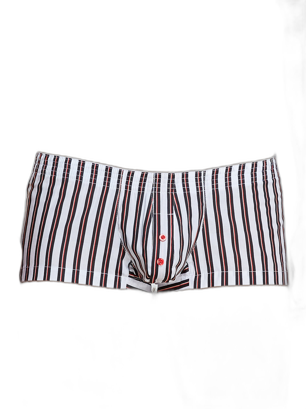 Men's Color Stripes Trunks With Button Fly