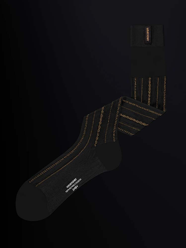 Men's Thin Sheen Finish Business Long Socks